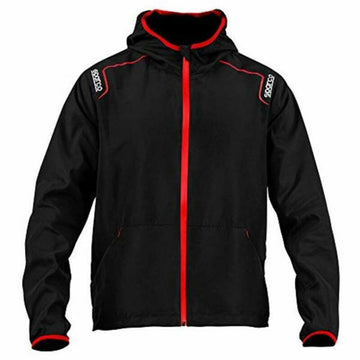 Hoodie Sparco S02405NR1S Black Windbreaker