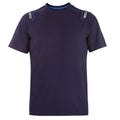 Men’s Short Sleeve T-Shirt Sparco TECH STRETCH Navy Blue