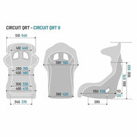 Siège Sparco CIRCUIT QRT Voiture Noir FIA 8855-1999