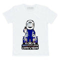 Child's Short Sleeve T-Shirt Sparco Future Racer White