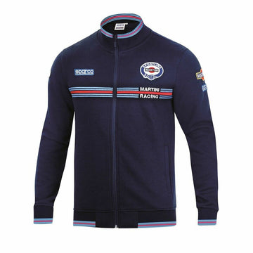 Herren Sweater ohne Kapuze Sparco MARTINI RACING Größe L Marineblau