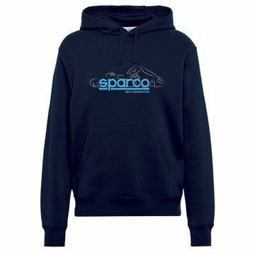 Sweat à capuche Sparco S017024BM0304 Bleu 3-4 Ans