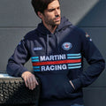 Herren Sweater mit Kapuze Sparco Martini Racing Blau Dunkelblau XXXL