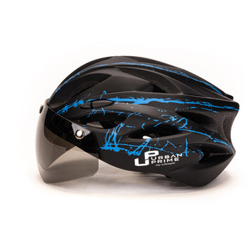 Casque pour Trottinette électrique Urban Prime UP-HLM-EBK-BB Bleu Noir Noir/Bleu