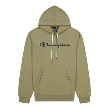 Men’s Hoodie Champion Script Logo Print Brown