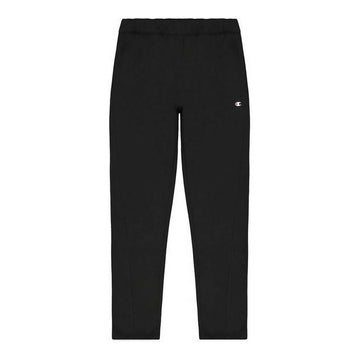 Long Sports Trousers Champion Straight Hem Black Men