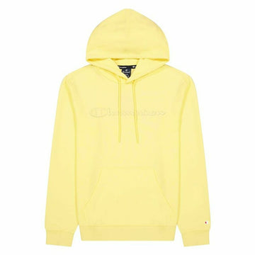 Sweat à capuche homme Champion Script Logo Hoodie M Jaune