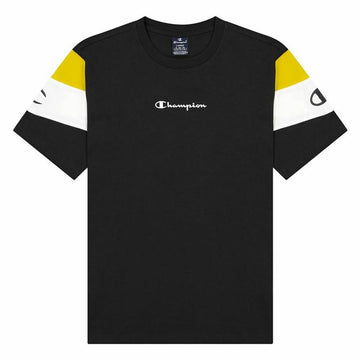 Short Sleeve T-Shirt Champion Crewneck Color Block M