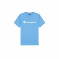 Men’s Short Sleeve T-Shirt Champion Crewneck Blue