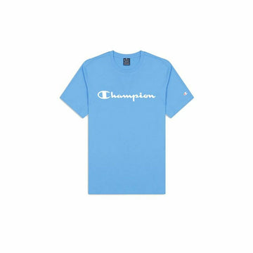 Men’s Short Sleeve T-Shirt Champion Crewneck Blue