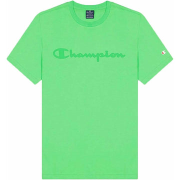 Men’s Short Sleeve T-Shirt Champion Crewneck Green