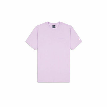 Men’s Short Sleeve T-Shirt Champion Crewneck Lilac