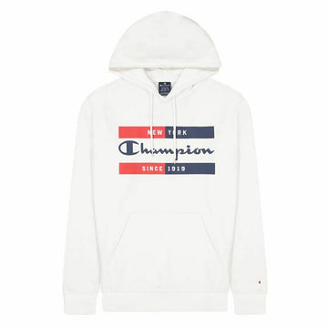 Sweat à capuche homme Champion New York Blanc