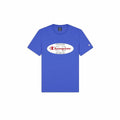 Men’s Short Sleeve T-Shirt Champion Crewneck Blue