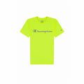 Men’s Short Sleeve T-Shirt Champion Crewneck Lime green