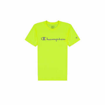 Men’s Short Sleeve T-Shirt Champion Crewneck Lime green