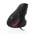 Ergonomische optische Maus Ewent EW3156 1000 dpi USB Schwarz Schwarz/Rot Rot/Schwarz