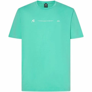 Short-sleeve Sports T-shirt Oakley Mtl Terra Aquamarine