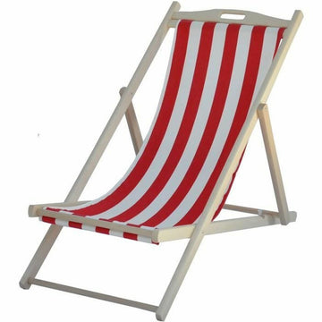 Sun-lounger Italiadoc Red Striped