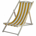 Sun-lounger Italiadoc Yellow Striped