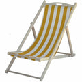 Chaise longue Italiadoc Jaune A rayures