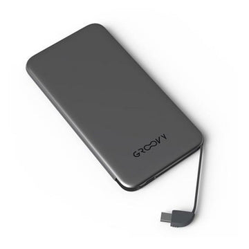 Power Bank GROOVY Grey Dark grey 4000 mAh