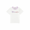 Child's Short Sleeve T-Shirt Champion Crewneck White