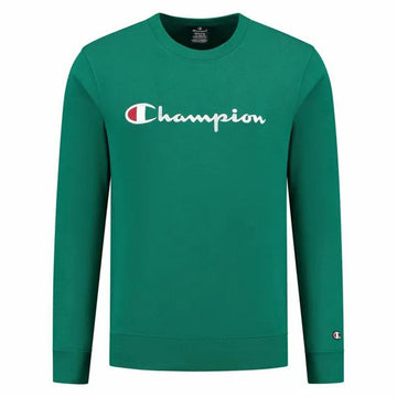 Herren Sweater ohne Kapuze Champion Crewneck grün