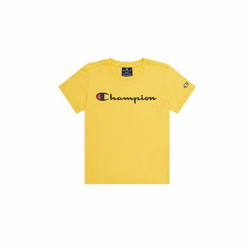 Kurzarm-T-Shirt für Kinder Champion Crewneck Gelb