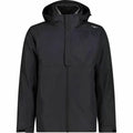 Sportjackefür Herren Campagnolo 3 in 1 Mit Kapuze Schwarz