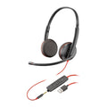 Headphones with Microphone Poly Blackwire 3200 Black