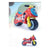 Foot to Floor Motorbike Mickey Mouse Neox Red (69 x 27,5 x 49 cm)