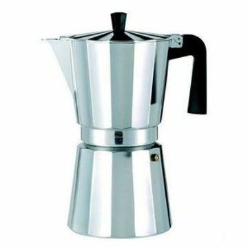 Italian Coffee Pot Valira VITRO 6T Silver Aluminium