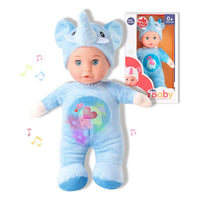 Baby Doll Reig 30 cm Elephant Fluffy toy Blue (30 cm)