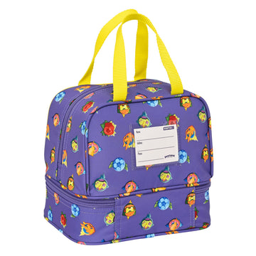 Sac à goûter SuperThings Guardians of Kazoom Violet Jaune (20 x 20 x 15 cm)