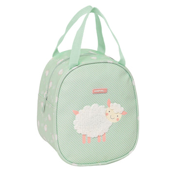 Sac glacière goûter Safta Sheep Vert 19 x 22 x 14 cm