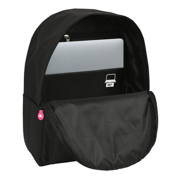 Laptop Backpack Kappa  kappa  Black (31 x 40 x 16 cm)