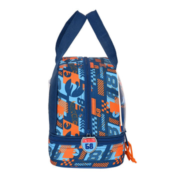 Lunchbox Hot Wheels Speed club Orange Navy Blue 20 x 20 x 15 cm