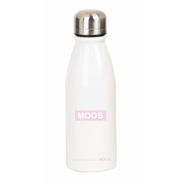 Water bottle Moos Butterflies White 500 ml