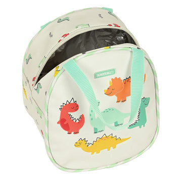 Sac glacière goûter Safta Dinos 19 x 22 x 14 cm Crème