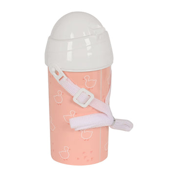 Bouteille avec Couvercle et Paille Safta Patito Rose PVC 500 ml