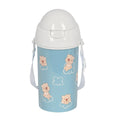 Bouteille avec Couvercle et Paille Safta Baby bear Bleu PVC 500 ml