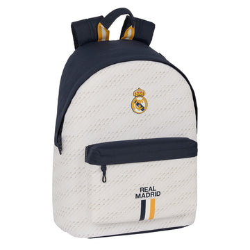 Laptop Backpack Real Madrid C.F. White 31 x 41 x 16 cm