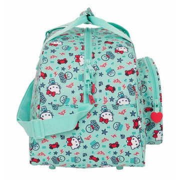 Sports bag Hello Kitty Sea lovers Turquoise 40 x 24 x 23 cm Children's