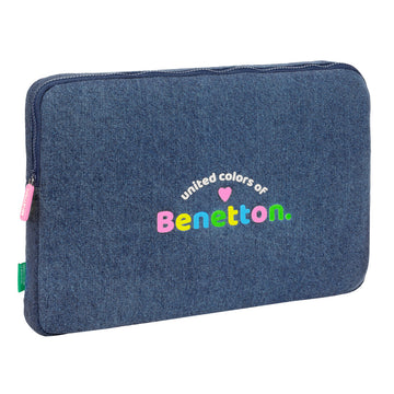 Laptop Hülle Benetton Denim Blau 15,6'' 39,5 x 27,5 x 3,5 cm