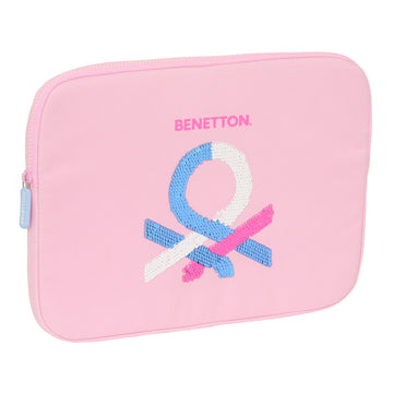Laptop Hülle Benetton Pink Rosa 15,6'' 39,5 x 27,5 x 3,5 cm