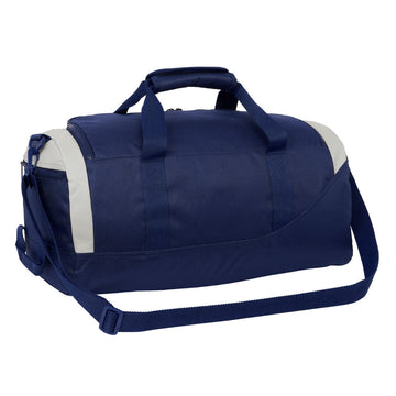 Sports bag Benetton Varsity Grey Navy Blue 50 x 25 x 25 cm