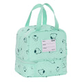 Sac à goûter Snoopy Groovy Vert 20 x 20 x 15 cm