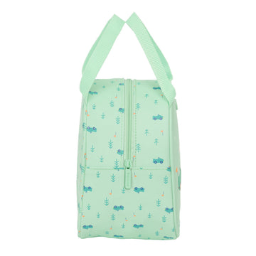 Sac glacière goûter Safta Voitures Vert 19 x 22 x 14 cm