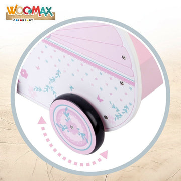 Doll Stroller Woomax Pink 39 x 46 x 26,5 cm